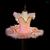 Stage Wear Balletto professionale per ragazze Blu Rosa Ballerina Party Tutu Dress Costume da ballo per bambini