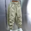 Pantalons pour hommes Pantalons de travail pour hommes Cordon de serrage confortable avec taille élastique Poches décontractées Doux respirant pour bande de cheville