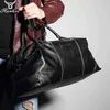 Flanker genuine leather men travel duffle fashion weekend travel bags soft cow leather handbag big shoulder bag large tote bags 21257S