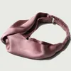 Headbands 100% Mulberry Silk Headbands for Women Vintage Cross Elastic Head Wrap Hair Accessories 16 Momme 231204