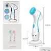Face Care Devices Cleansing Brush Sonic Nu Spin Set Gaanica Spa System For Skin Deep Cleaning Remove Blackhead Hine 220114 Drop Delive Dhvpr