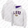 Colosseum Cream للرجال LSU Tigers Hoodie Lace Up Pullover تخصيص أي اسم أو رقم سوداء من النساء الأبيض