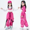 Abbigliamento da palcoscenico Costumi da ballo per bambini Hip Hop per ragazze Abiti da ballo jazz Camicia Pantaloni Top Gilet Abiti Abbigliamento da ballo per bambini