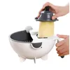 Fruit Vegetable Tools Mtifunctional Grater Carrot Cutter Potato Slicer Mandoline With Storage Drain Basket For Vegetables Drop Deliver Dhwbp