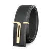 High end and minimalist men's belt, genuine leather top layer, cowhide smooth buckle belt, men's soft face formal clothing, youth fashion, men's belt