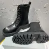 Balencig Rhinoceros Balencaiiga Balenicass Mens Horn Dark Horn Niche Sense Chaussures Conception de choux de vache Vow Longueur Souges épaisses Souches surélevées Boots Martin Shor