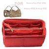 Pour Graceful PM MM Alma-MM Artsy-MM 3MM Organisateur fourre-tout en feutre avec sac à fermeture éclair centrale Sac à main Sac à main dans des sacs Maquillage cosmétique 2103282C