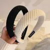 Autumn Winter Knit Wool pannband Fashion Girls Sticking Hairband Women Elegant Wide Hair Hoop Band Tjockna hårtillbehör