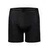 Calzoncillos para hombre Ropa interior Modal Boxers Shorts Homme Hombre Bragas Transpirable U Bolsa convexa Media pierna larga Cueca Tamaño grande L-5XL