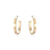 Haute édition Hoop Huggie Screw Stud Love Boucles d'oreilles pour femmes dames filles cadeau bijoux 316L titane acier bijoux de créateur Surfa290S