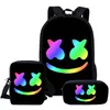 Borsa Oxford Zaino DJ Marshmallow Zaino versatile per musica Marshmello Borse da viaggio per studenti delle scuole superiori Zaini in tre pezzi322a