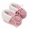 Buty 2023 Zima Śnieg Dziecko wiele kolorów ciepłe puchowe kulki w pomieszczeniach cząstek koloidalnych podeszwa dla niemowląt buty maluchowe