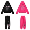 Felpa con cappuccio Spider Rosa Tuta Young Thug Sp5der 555555 Felpa con cappuccio da donna per uomo Web 555 Spider Lpm Taglia S/m/l/xl QC09