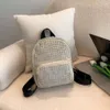 Senhora estilo crianças mochilas rebite crianças ombro duplo sacos de escola moda meninas couro do plutônio bolsa casual