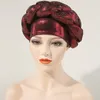Berets Moda Headwear Turban Head Wraps Design de Alta Qualidade Dacron Trança Beanie Cap Turband Chapéus Mulheres