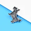 Broches CINDY XIANG Strass Schnauzer Hond Broche Sherry Pin Blauwe Kleur Dieren Sieraden Schattige Kleine Winter Accessoires Hoge Kwaliteit