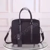 Portföljdesignväskor Luxury Business Handbag Laptop Bag For Men Notebook Bag Breef Case Computer Handväskor MAN Formell axel M300L