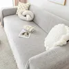 Housses de chaise couleur unie, couverture de canapé en Chenille pour salon, protection de canapé moderne, serviette douce et épaisse, décor 231204