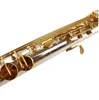 MARGEWATE Sassofono soprano Tubo dritto Ottone Lacca argento e oro MAS-501 Sax Nuovo strumento musicale da gioco con custodia