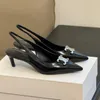 Kitten Heels Alma Triomphe z prawdziwą skórzaną skórą palce u stóp wysokiej jakości buty do sukienki imprezowe luksusowe projektanci dla obuwia fabrycznego z pudełkiem z pudełkiem