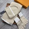 Mode écharpe bonnet gant laine costume d'hiver pour femmes hommes Couple Style unisexe concepteur chapeau écharpes gants chauds