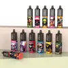 20ml 소금, 세라믹 코일 및 LED 조명 12 풍미, 650mAh 퍼프 12K vapes 펜 E 담배, 0% 2% 3% 5% 옵션