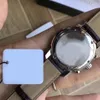 Montres de marque de qualité 40 mm 1853 T17 1 586 52 en acier inoxydable Cadran blanc Quartz Chronographe Bandes de cuir Excellente montre pour homme Wat216Y