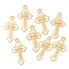 Charms 15st 25 14mm Fashion Cross Emalj Alloy Pendant Metal Charm för män Kvinnliga smycken Halsband Key Chain Making Accessories Gift