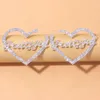 Charm Stonefans Aesthetic Letter Earrings Designer Luxury for Women Fahsion Jewelry Piercing Heart 231204