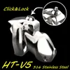 Cockrings BLACKOUT 316 Stainless Steel Metal HTV5 Click Lock Male Chastity Device Cock Cage Penis Ring Belt Fetish Adult Sex Toys 231204