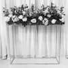 Flower Rack Metal Gold Arch Stand Road Lead Wedding Table Centerpiece Flower Rack för Event Party Decoration 80