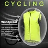 Cykeljackor x-tiger vindtät cykelväst regntät ärmlös reflekterande säkerhet Vest Bike Jacket Utomhus Sport snabbtorkad regnjacka 231204