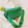 Kvinnliga kedja midja väskor Kvinnlig duk Fanny Pack Fashion Hip Belt Bag Lady Luxury Brand Shoulder Crossbody Chest 220609328Y