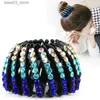 Accessoires pour cheveux Nouvelle mode dames chignon cristal cheveux griffe épingle à cheveux nid d'oiseau expansion accessoires pour cheveux femme queue de cheval boucle chapeaux Q231204