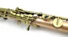 Eastern Music Pro Vintage Rose Brass One Piece Straight Soprano Saxophone w/Case