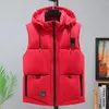 Gilets pour hommes hiver hommes épais gilet chaud plus taille 10XL mode décontracté couleur unie à capuche veste sans manches grand