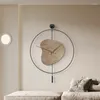 Wanduhren London Leuchtende Uhr Digitaler Mechanismus Ungewöhnliche Modeuhr Pendel Minimalistisch Relogio De Parede Room Decorarion