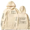 Women's Hoodies Your OWN Design Cotton DIY Brand Logo Or Picture Custom Men Pullover Female Sweatshirt Unisex Women Clothes