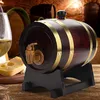 Bar Tools UNTIOR 1.5 3L Wood Wine Barrel Oak Beer Brewing Equipment Rum Pot Whisky Wedding Decoration Home Brew 231204