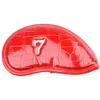 Głowy klubowe 12PCS Przenośne PU Golf Club Iron Head Covery Protection Golfs Cover Golf Headevers Zestaw Wodoodporne Pokrywy 231204