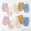 Chaussettes d'été fines pour enfants, couleur unie, antidérapantes, blanches, pour garçons et filles, motif lapin de dessin animé, bas courts en coton pour enfants