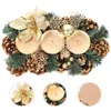 Dekorativa blommor Pine Cone Holder Centerpiece Stick Table Candles Tree Home Decor Party Needle Window Base Base