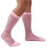 Erkek Çorap Yaz Seksi Tüp Erkekler Fishnet Çorapları Erotik Örh Şeffaf Resmi Elbise Spor Partisi Gecelik