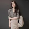 Work Dresses 2023 Fashion High-end Celebrity Skirt Career Senior Sense Of Women's Fashionable Two-piece Suit Early Fall