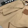 여자 트렌치 코트 2023 가을 여성 캐주얼 윈드 브레이크 재킷 후드 짧은 디자인 코트 겉옷 패션 고품질