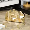 s Woman Evening bag Gold Glittered Clutch bags Wallet Wedding Purse Party Banquet girls shoulder bag Mess272g