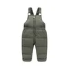 Jumpsuits Winter Children Warm Overalls Autumn Girls Boys Thick Pants Baby Girl Jumpsuit For 1-5 years High Quality Kids Ski Down Overalls 231204