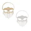 Eyeglasses chains Masquerade Face Chain Tassels Headpiece Jewelry Rhinestone Adjustable 231204