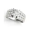 Eheringe Ring-Sets 925 Silber Feiner Schmuck 1 Karat D-Diamant-Verlobungsring für Frauen Bands 231204