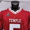 Temple Owls 축구 저지 NCAA 대학 Zack Mesday Ryquell Armstead Ventell Bryant Michael Dogbe Matakevich Anderson Wilkerson Reddick